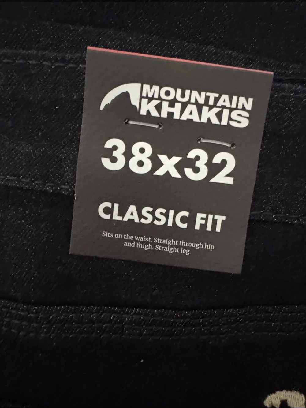 38x32 Mountain Khakis Miter Denim Jean Classic Fit in Dark Wash